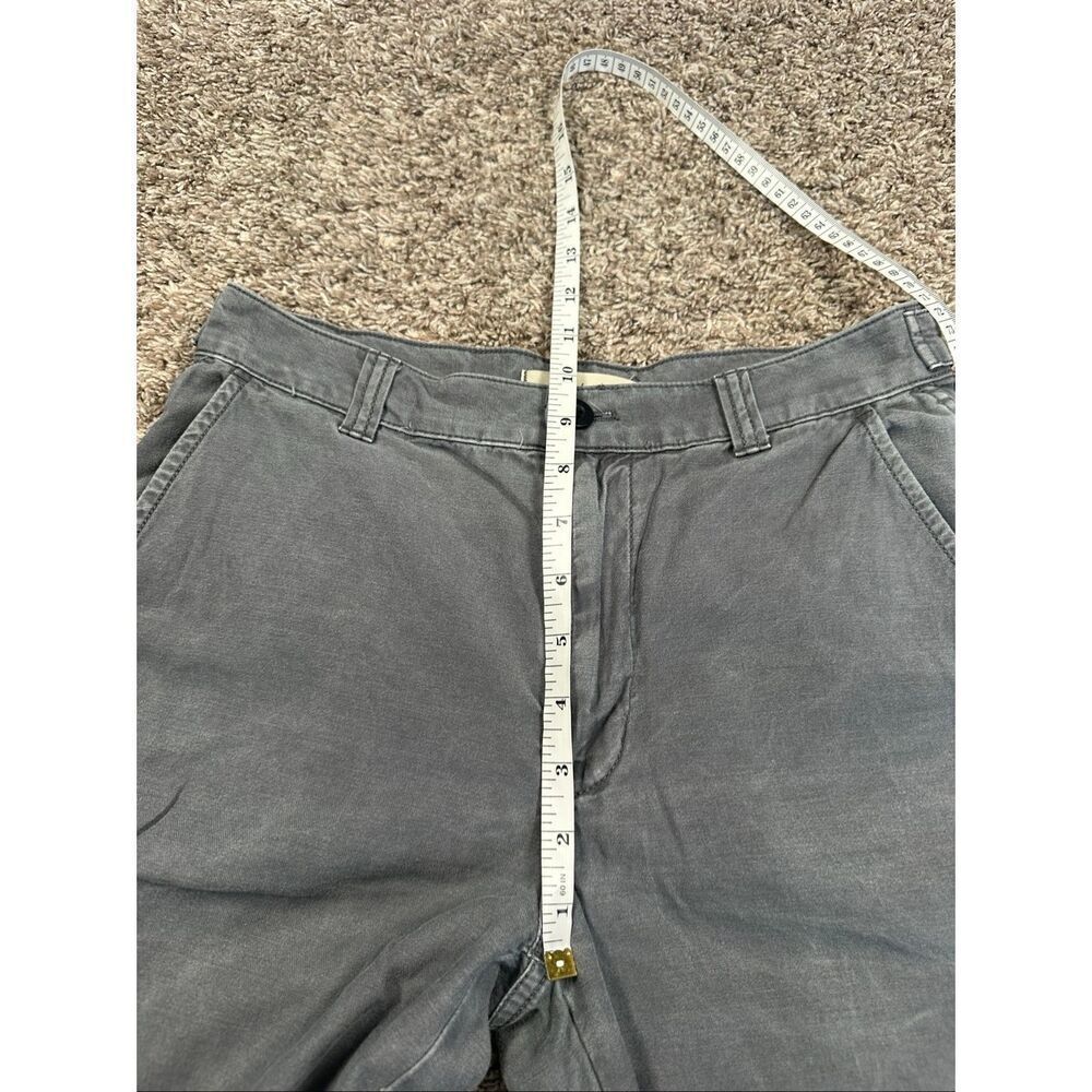 Madewell Garment Dyed Low Rise Slung Straight Cargo Gray Pant Pockets Utility 25 - Picture 9 of 11